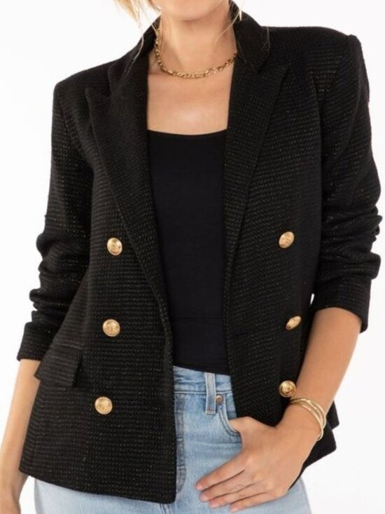 bishop + young Jackets & Blazers - Bishop & Young Moon Light Mille Cavalli Blazer in Midnight Black (Size S)